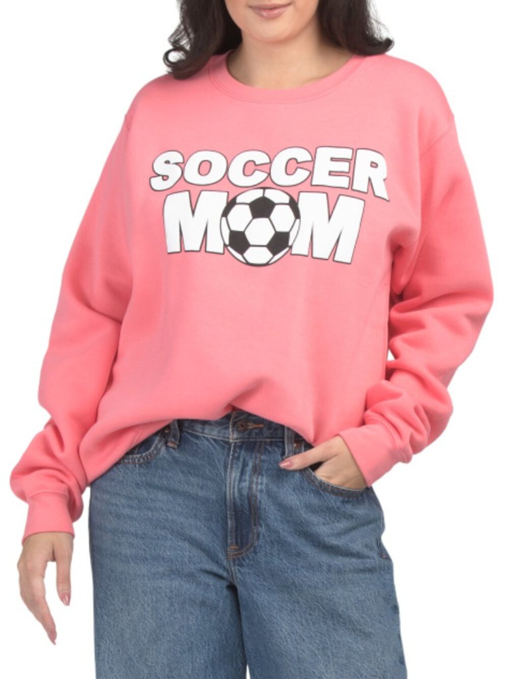 PACIFIC & CO Soccer Mom Crew Neck Sweatshirt